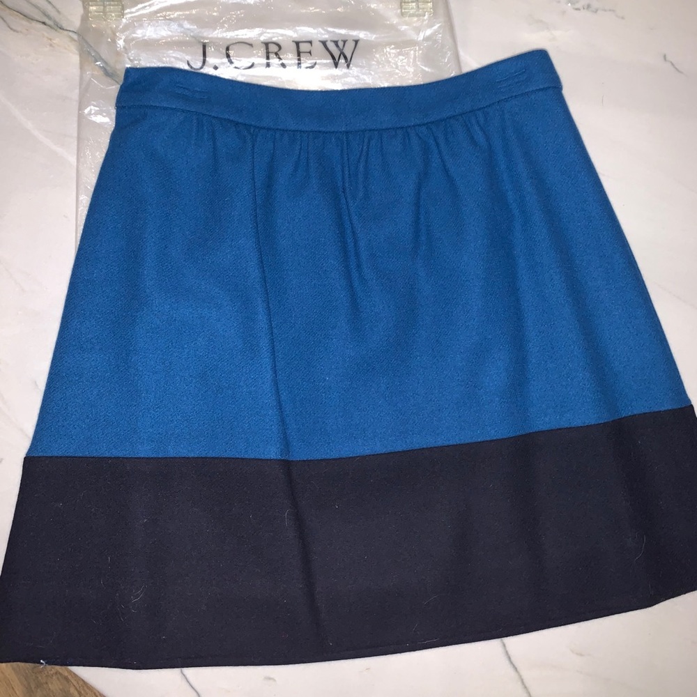 J. Crew Blue and Navy Skirt